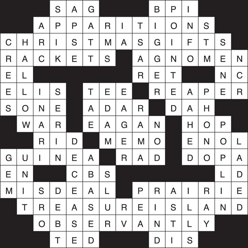 Crossword Puzzle Answers October 26November 1, 2023 The Northern Light